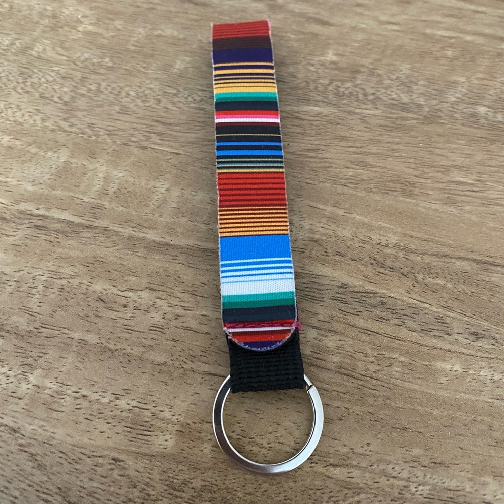 Colorful Striped Keychain